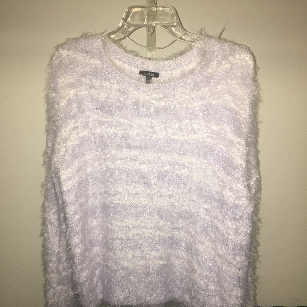 APT9 Fuzzy Purple Sweater